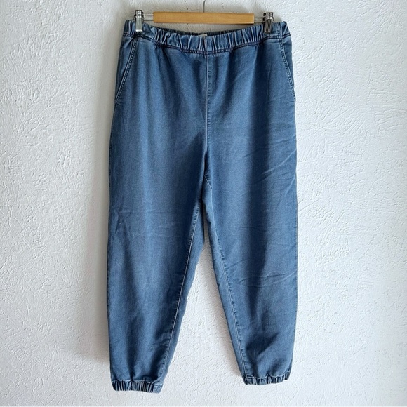 Madewell Sweatpant Jogger Jeans in Nealy Wash NWT Sz Medium - Picture 2 of 5